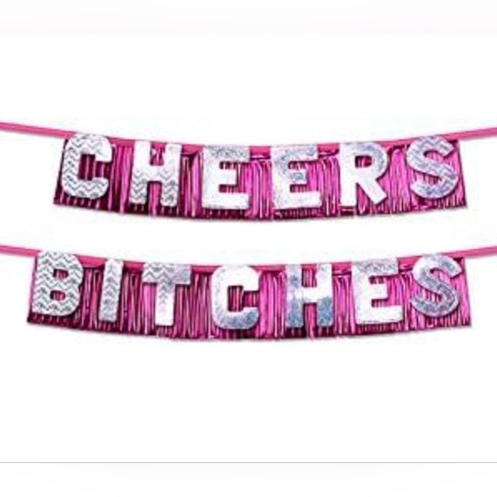 New In Package Pipedream Bachelorette Party Favors Cheers Bitches Party Banner